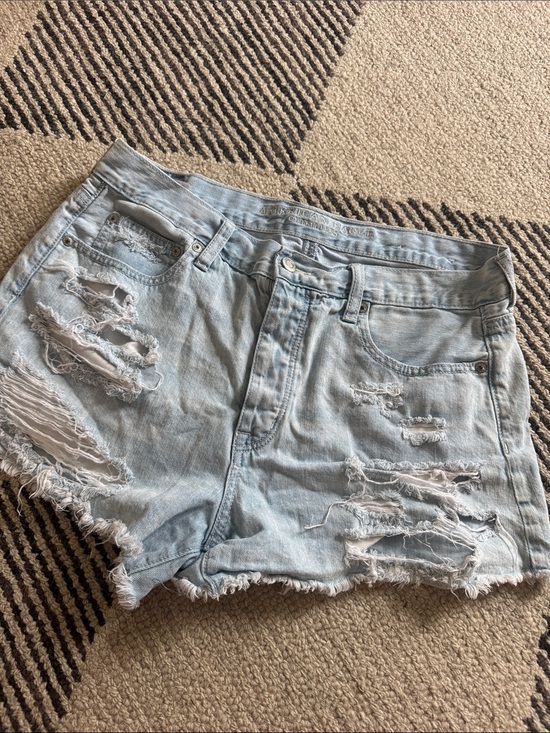 American Eagle Outfitters Pants - vintage Light Wash Distressed Women’s Denim Shorts